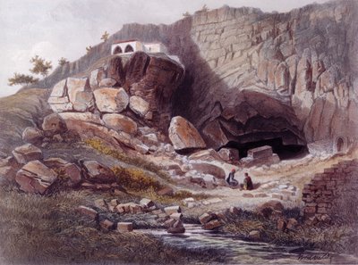 Source of the Jordan, engraved by Jean Jacottet by Dutch School